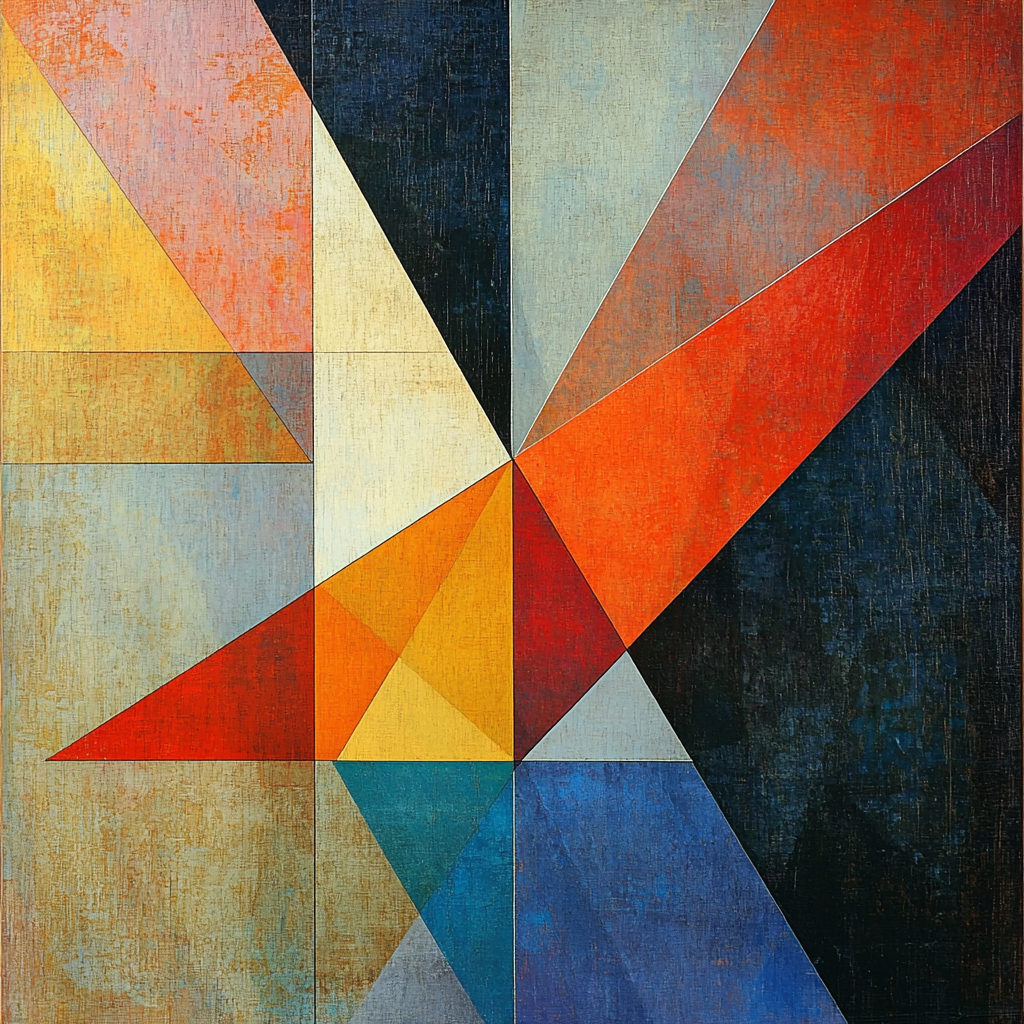 Kazimir Malevich Inspired Balance Of Opposites Numbered Painting Kits