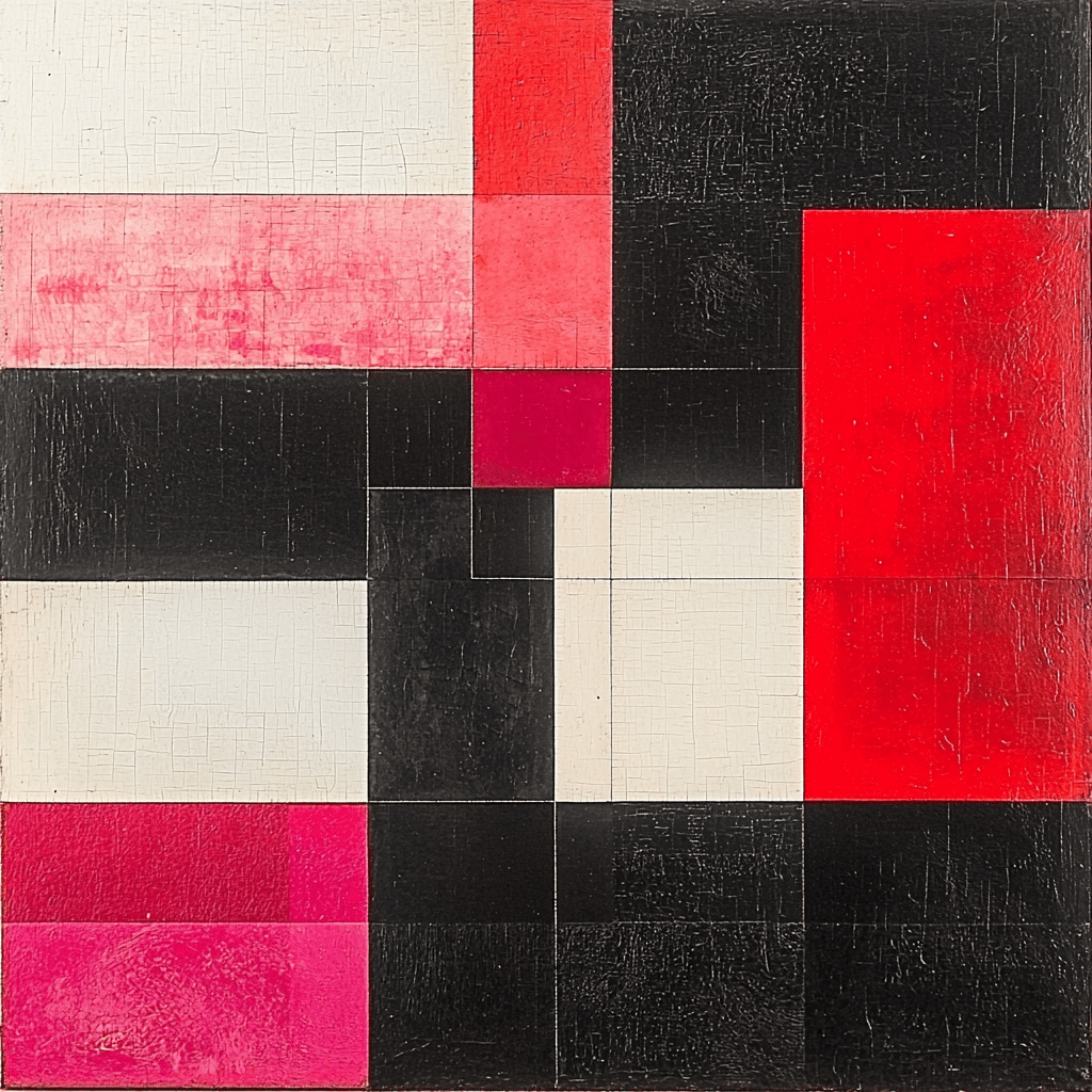 Kazimir Malevich Inspired Layered Realities Numbered Painting Kits