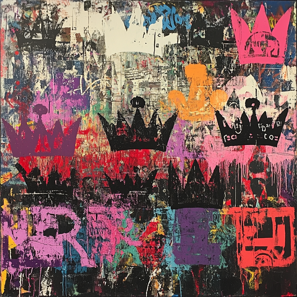 Jean-Michel Basquiat Inspired Fossil Streets Paint by numbers art