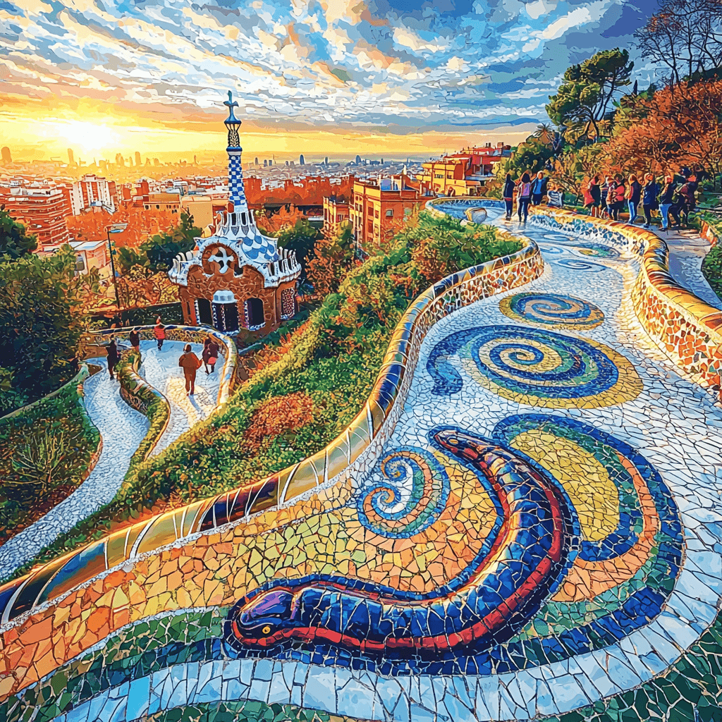 Parc Güell - Barcelona, Spain Paint By Numbers
