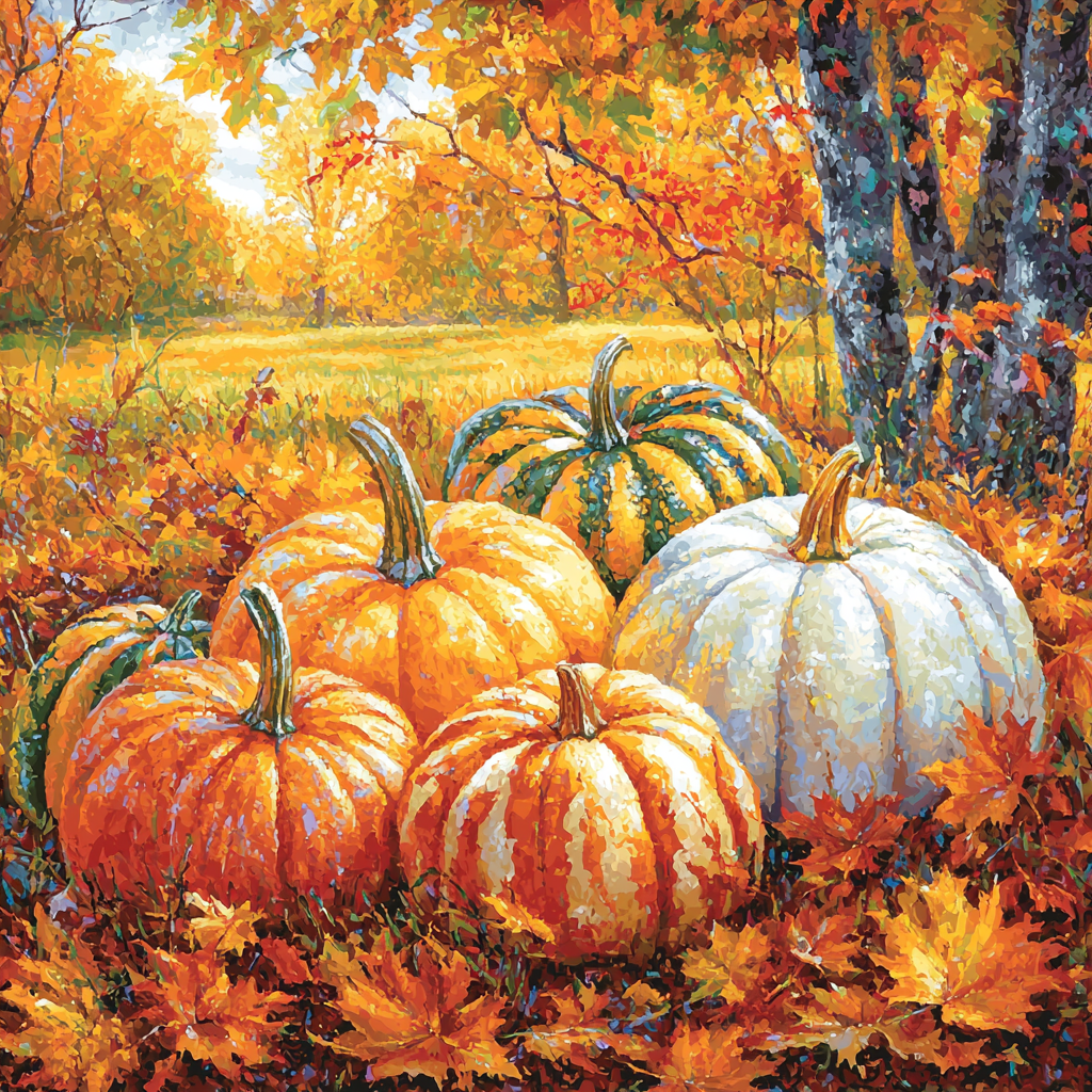 Wood Inspired Joyful Harvest Time Paint By Number