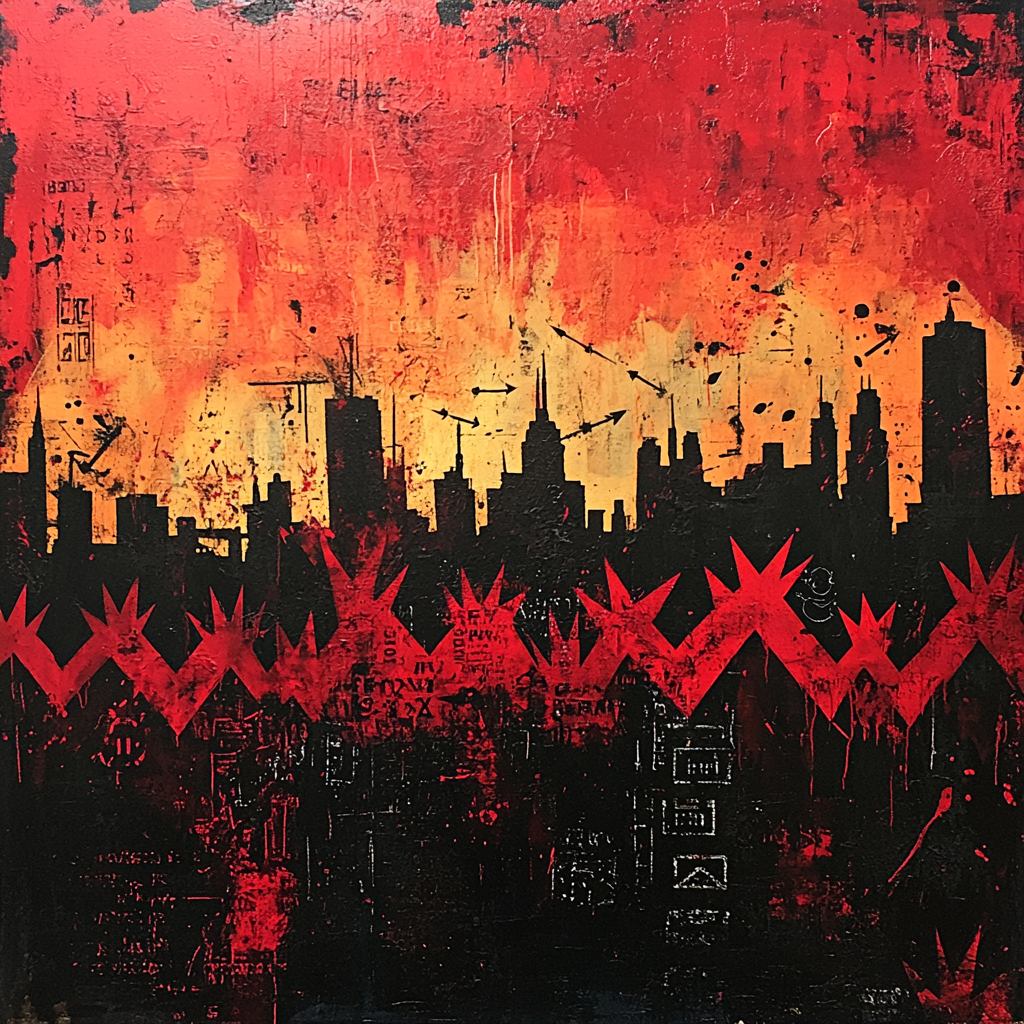 Jean-Michel Basquiat Inspired Urban Echoes DIY paint by numbers