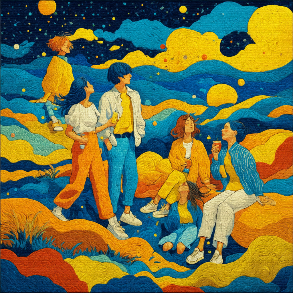 Henri Matisse Inspired Friends Beneath The Stars Paint By Numbers
