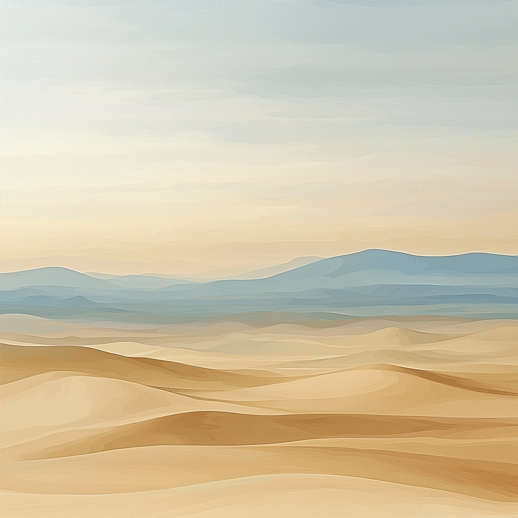 Zhao Mengfu Inspired Stillness Of The Desert Sands Numbered Painting Kits