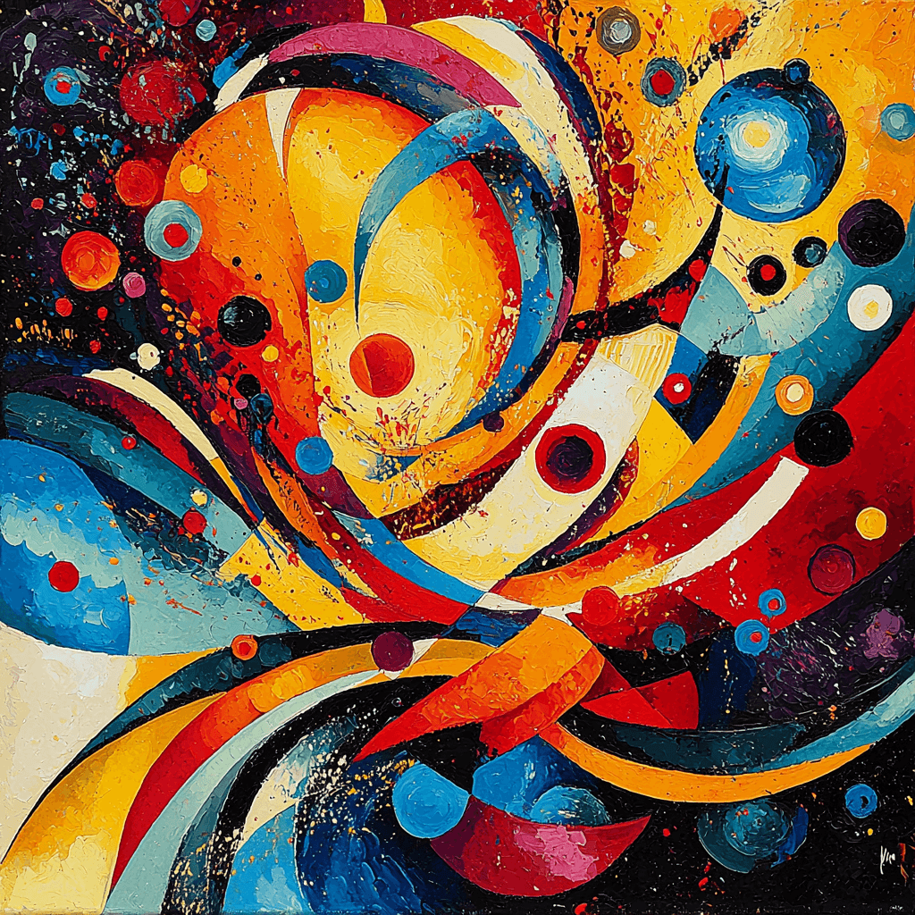 Wassily Kandinsky Inspired Abstract Moments Of Joy Painting Number Kit