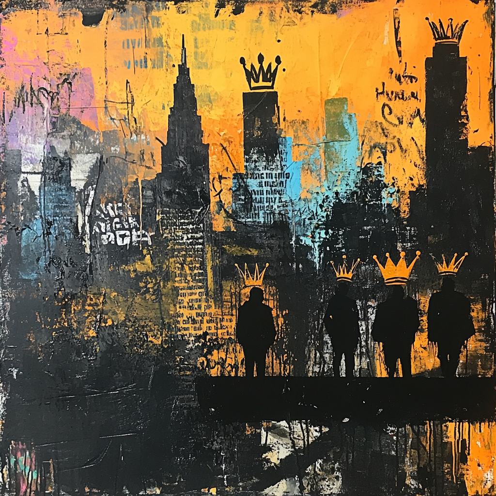 Jean-Michel Basquiat Inspired Urban Myth paint by numbers
