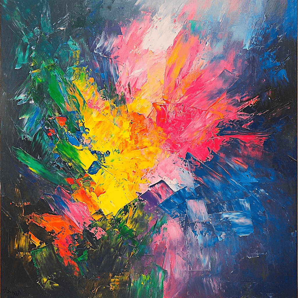 Jackson Pollock Inspired Energetic Dance Of Colors Paint By Numbers Kits