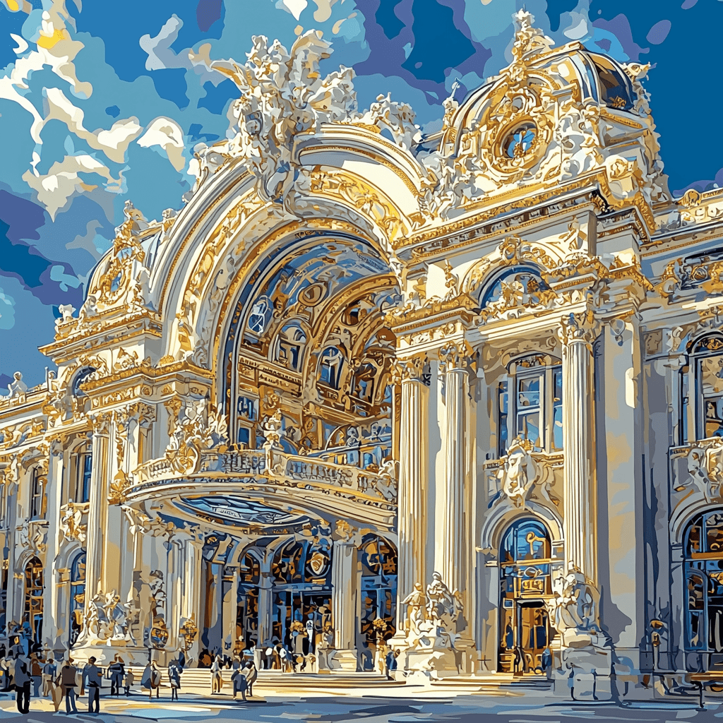 Palacio De Bellas Artes - Mexico City Paint By Numbers Art