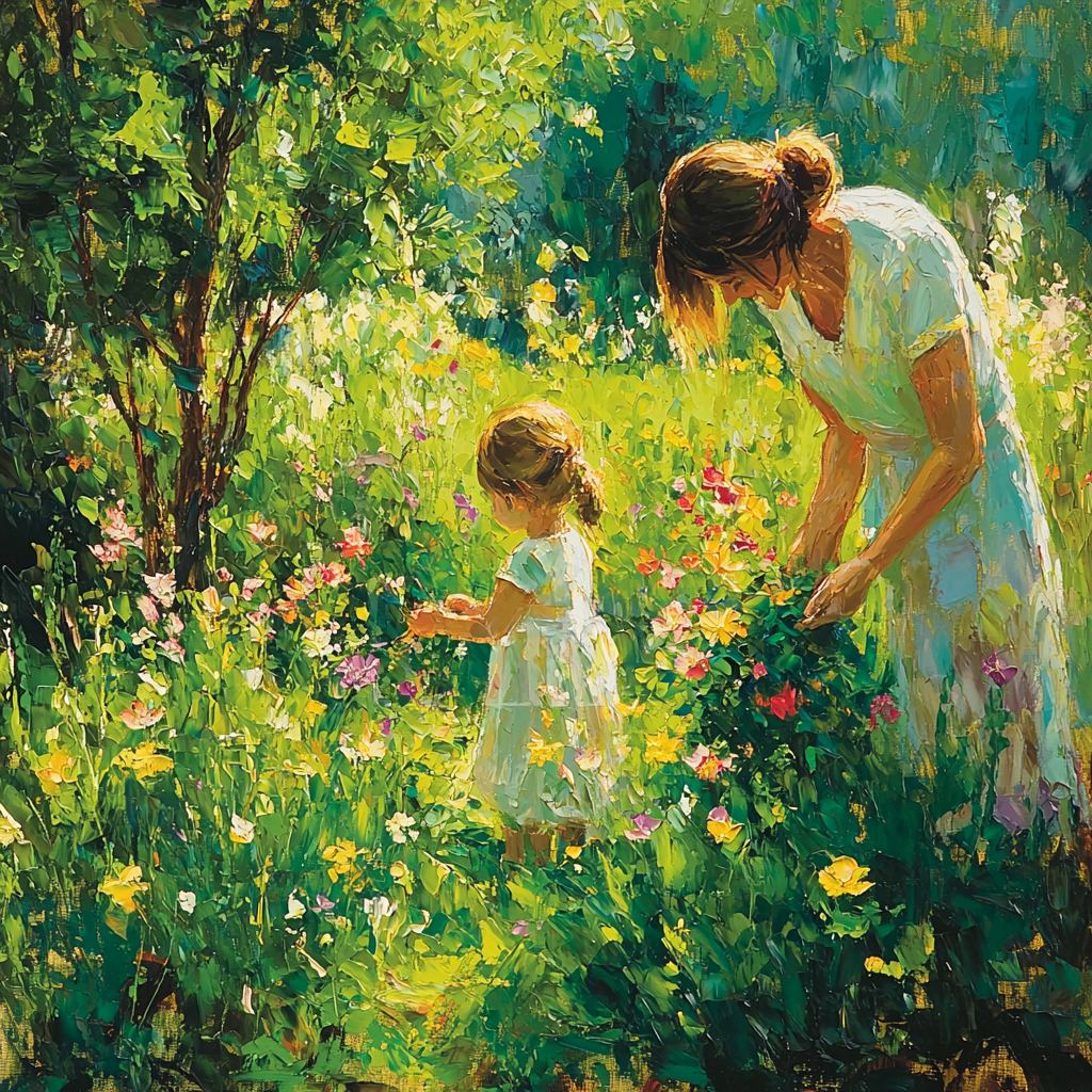A Mother's Love Garden DIY Paint By Numbers
