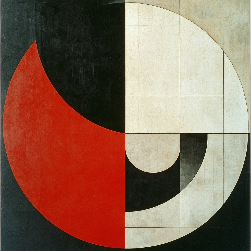 Kazimir Malevich Inspired Contemporary Abstraction Numbered Painting Kits