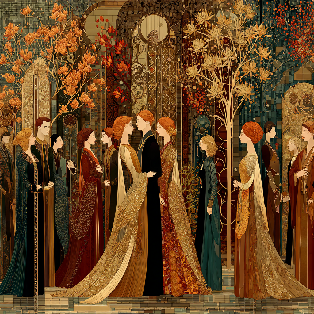 Gustav Klimt Inspired Mythological Celebration Paint by numbers kits