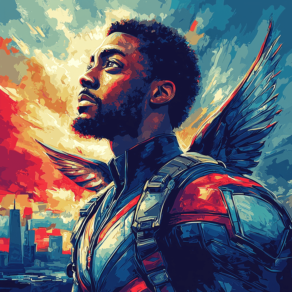 Anthony Mackie: The Courageous Spirit Of Falcon Paint By Numbers Kits