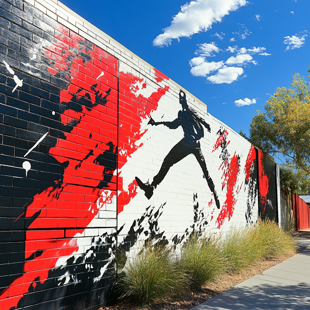 Banksy Inspired Suburban Uprising Paint by numbers art