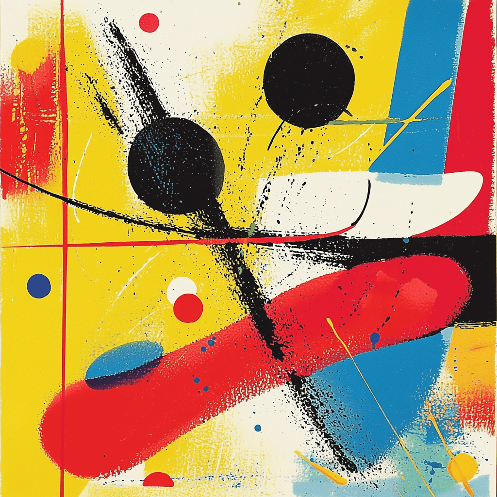 Joan Miró Inspired Colorful Echoes Of Joy DIY Paint By Numbers