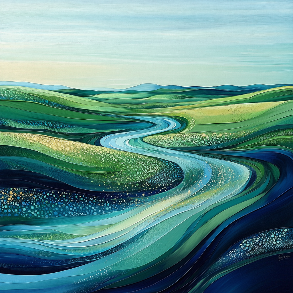 Michelangelo Inspired Majestic Rivers Of Time Painting By Numbers Kit