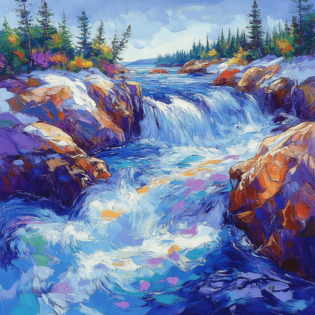 A.Y. Jackson Inspired Rapid Chorus Numbered painting kits