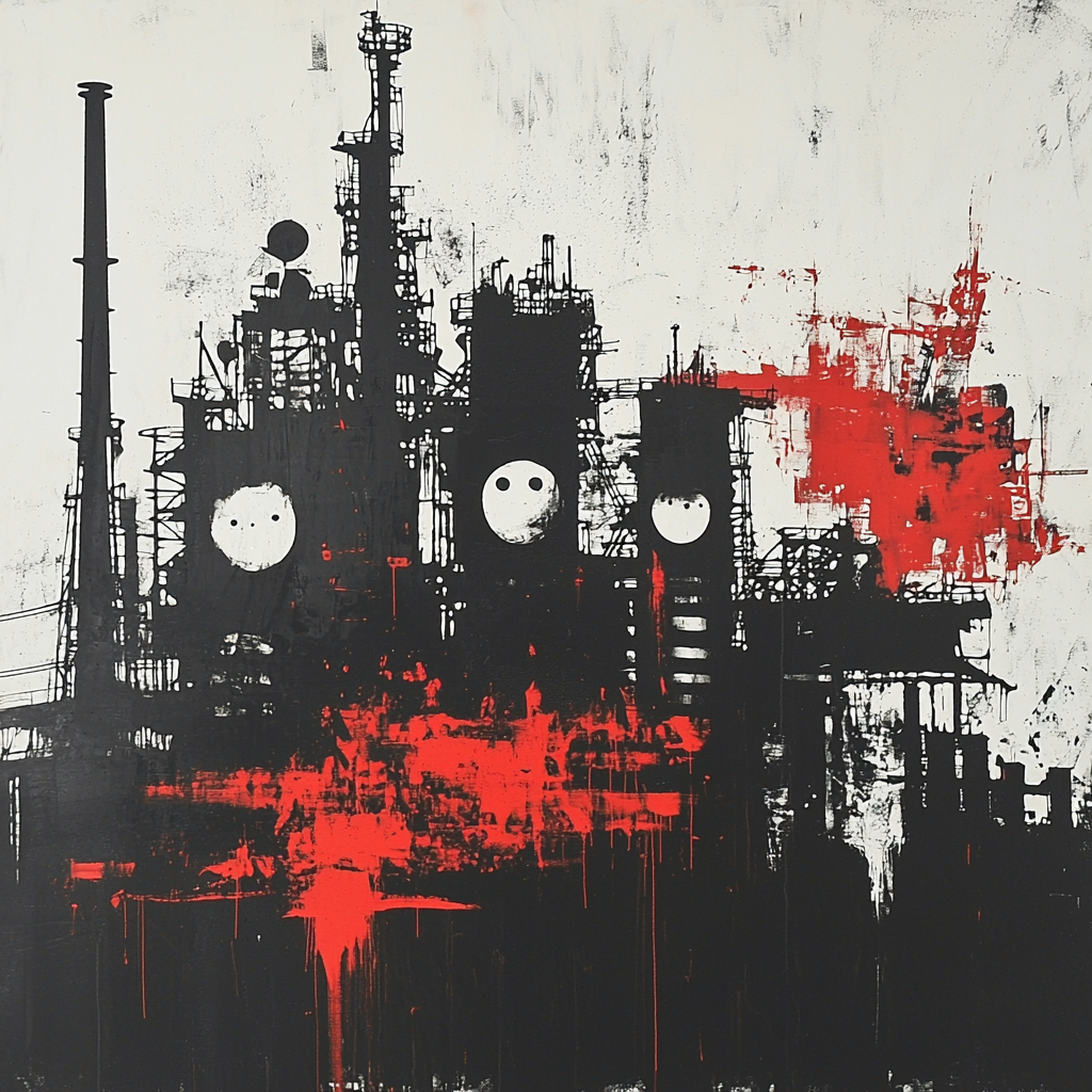 Banksy Inspired Corporate Facade Paint By Numbers Kits