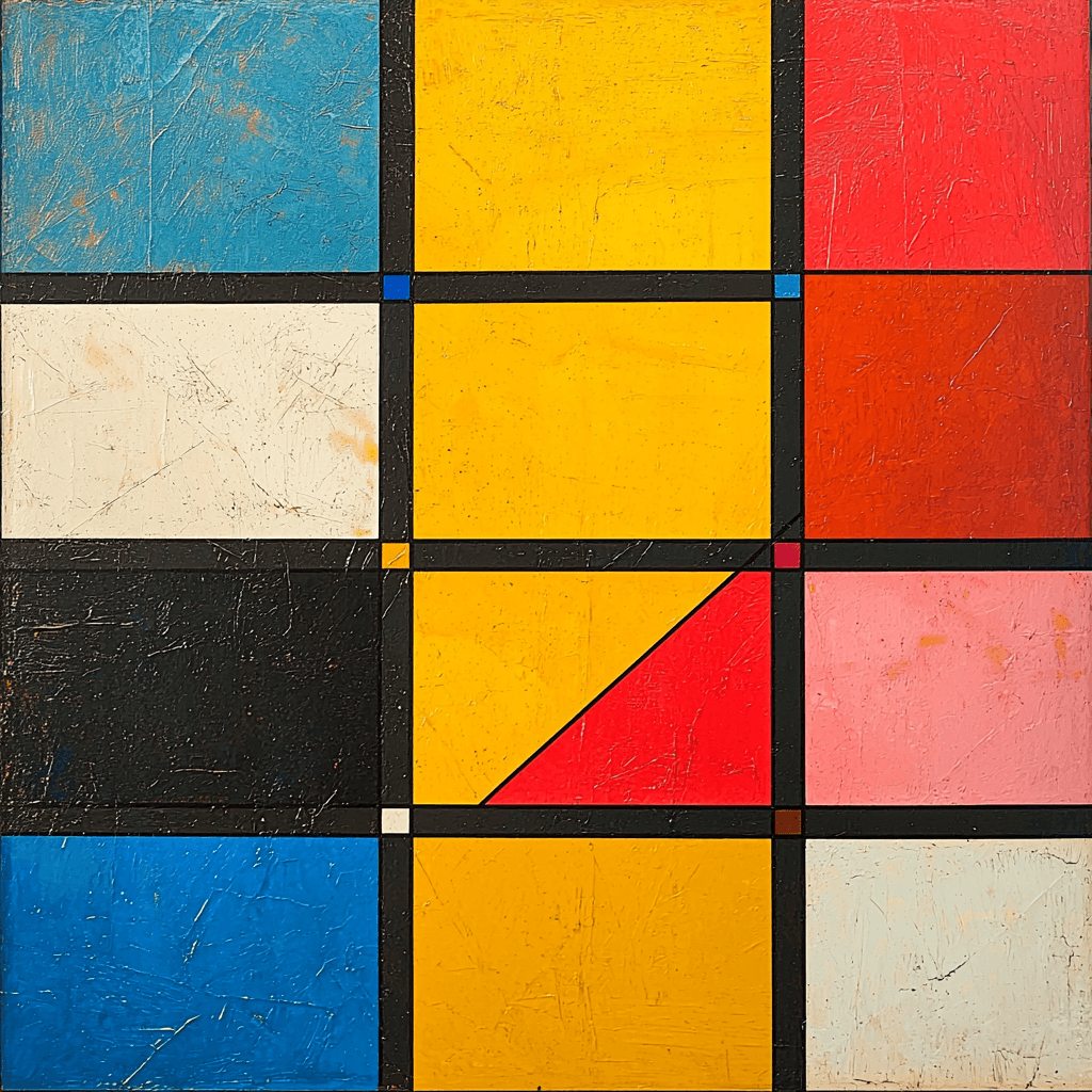Piet Mondrian Inspired Jazz In Color Paint By Color