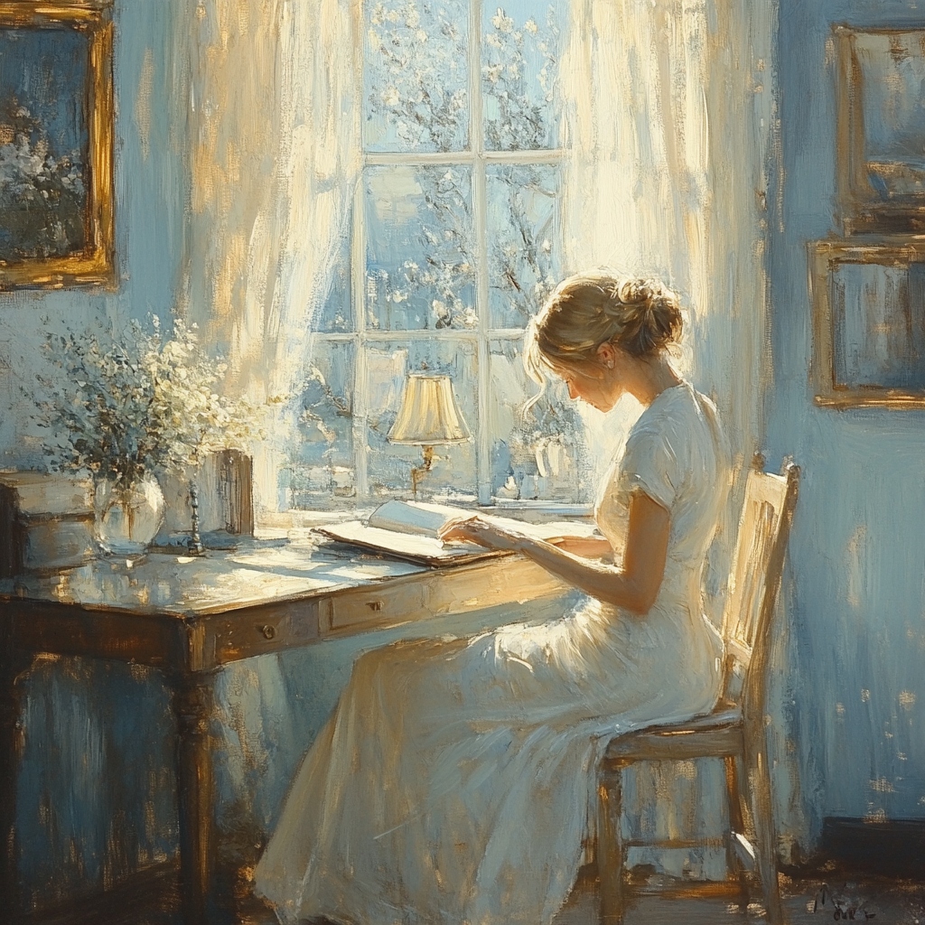 Vermeer Inspired Quiet Study DIY paint by numbers