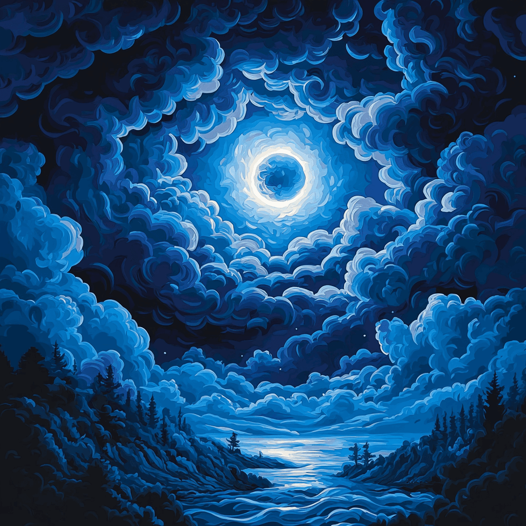 Henry Fuseli Inspired Gothic Night Sky Paint By Numbers