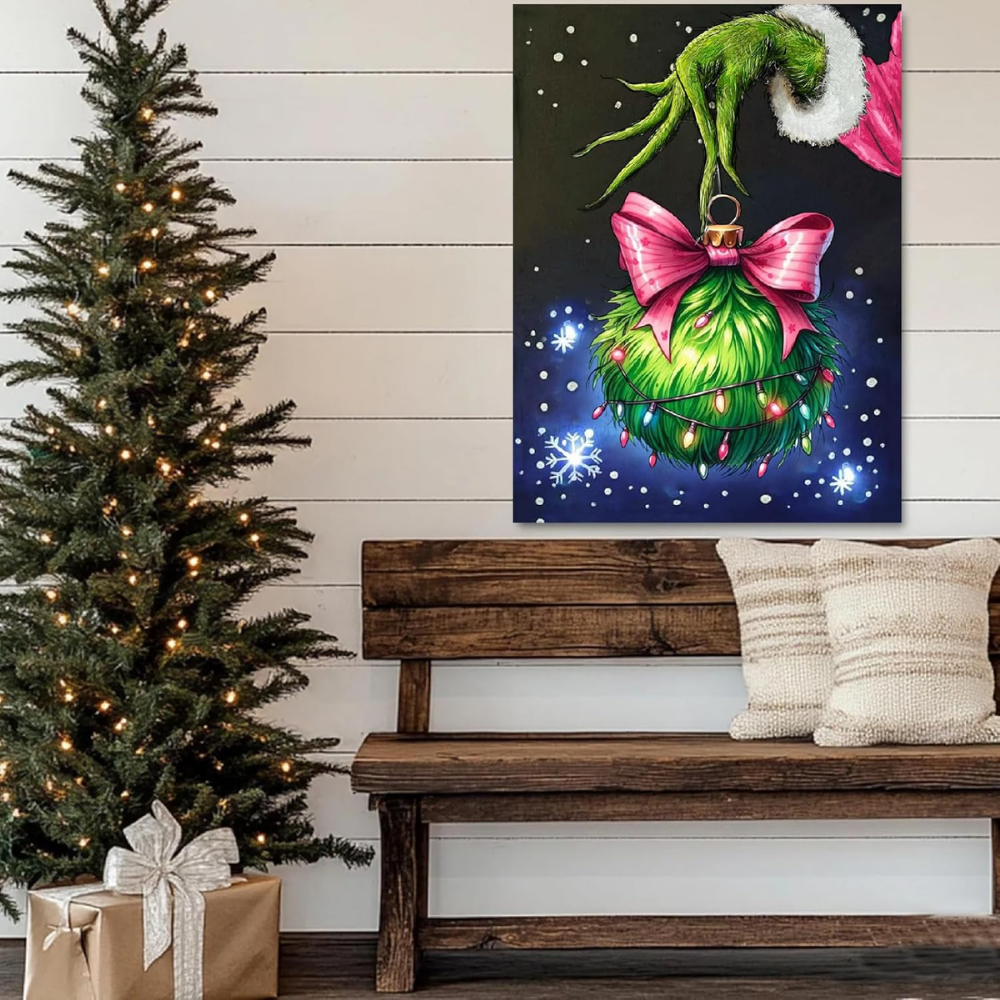 Christmas Winter Paint by Numbers DIY Acrylic Canvas Kit