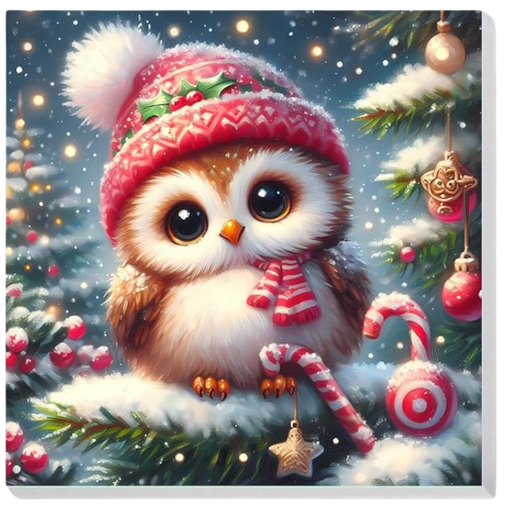 4 Pack Of Christmas Paint By Numbers For Kids With Wooden Frame