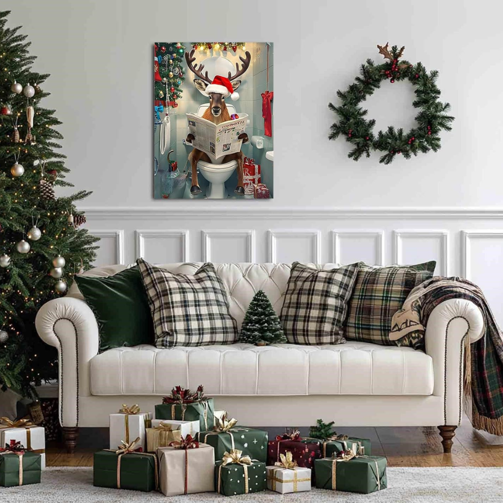 Christmas Paint by Numbers Kit on Canvas DIY Acrylic Painting
