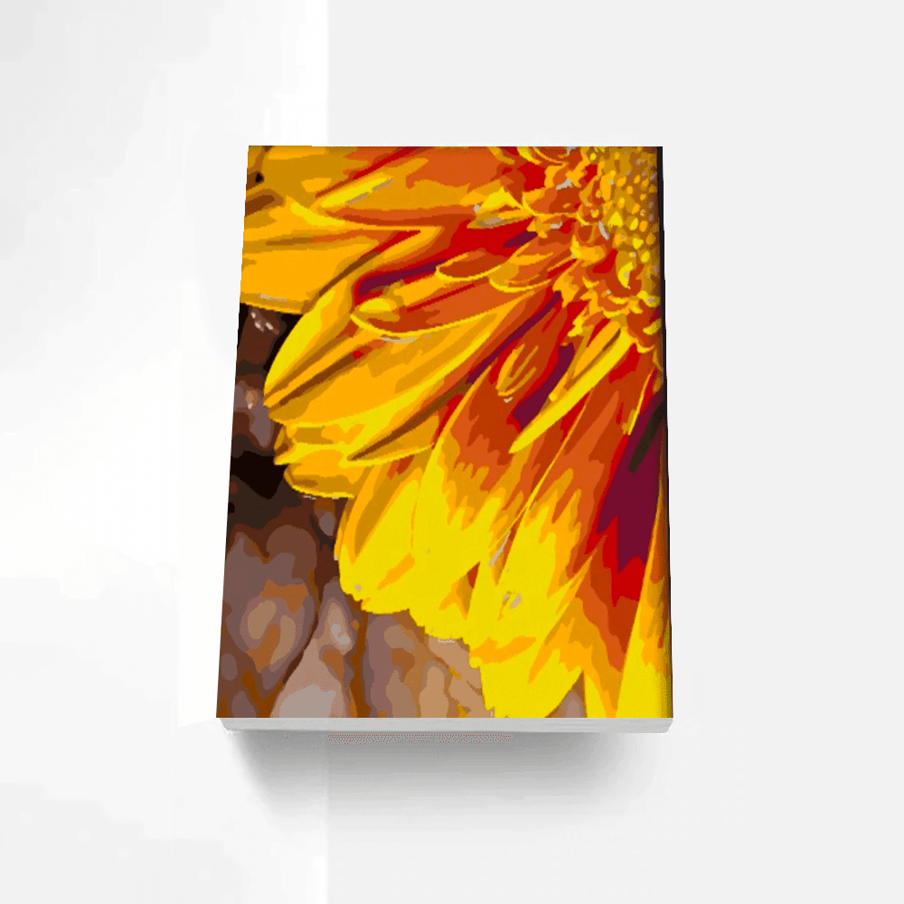 Yellow Flower Custom Paint By Numbers Kit