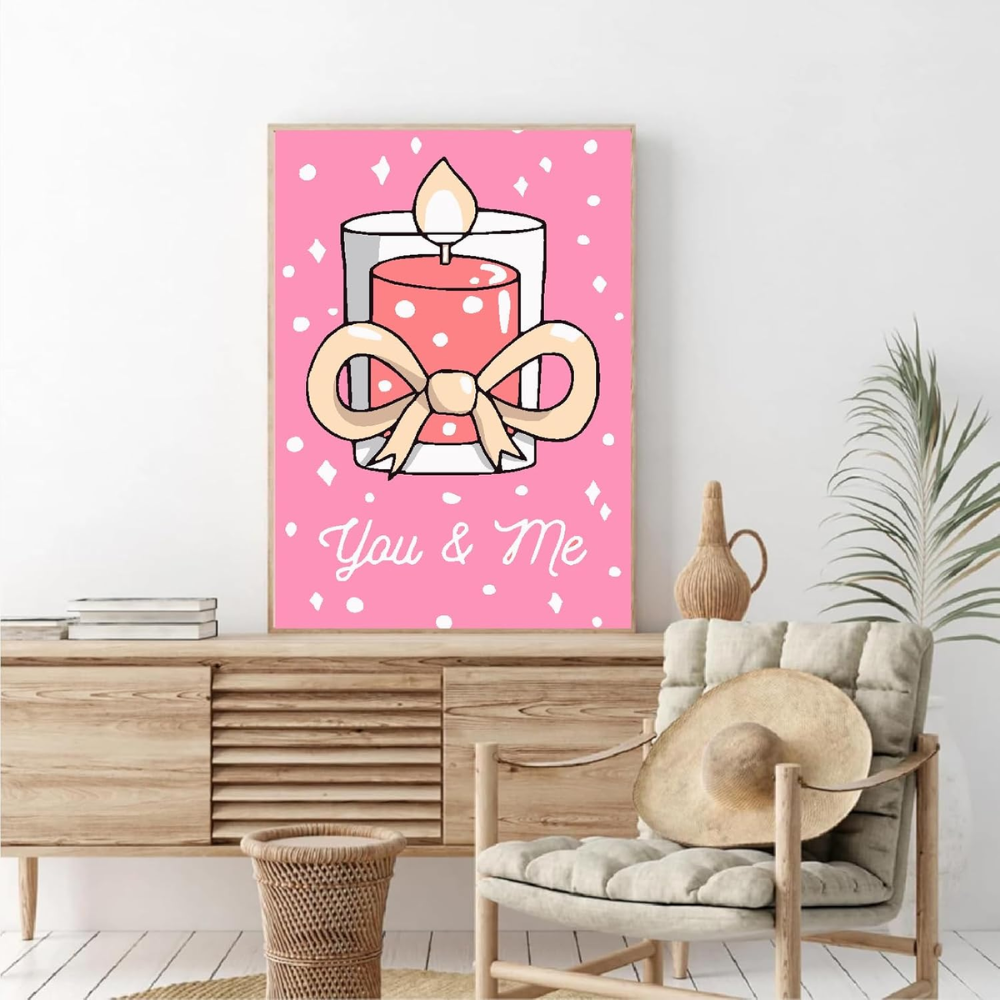 6 Pack Valentine's Day Paint by Numbers Kit for Adults