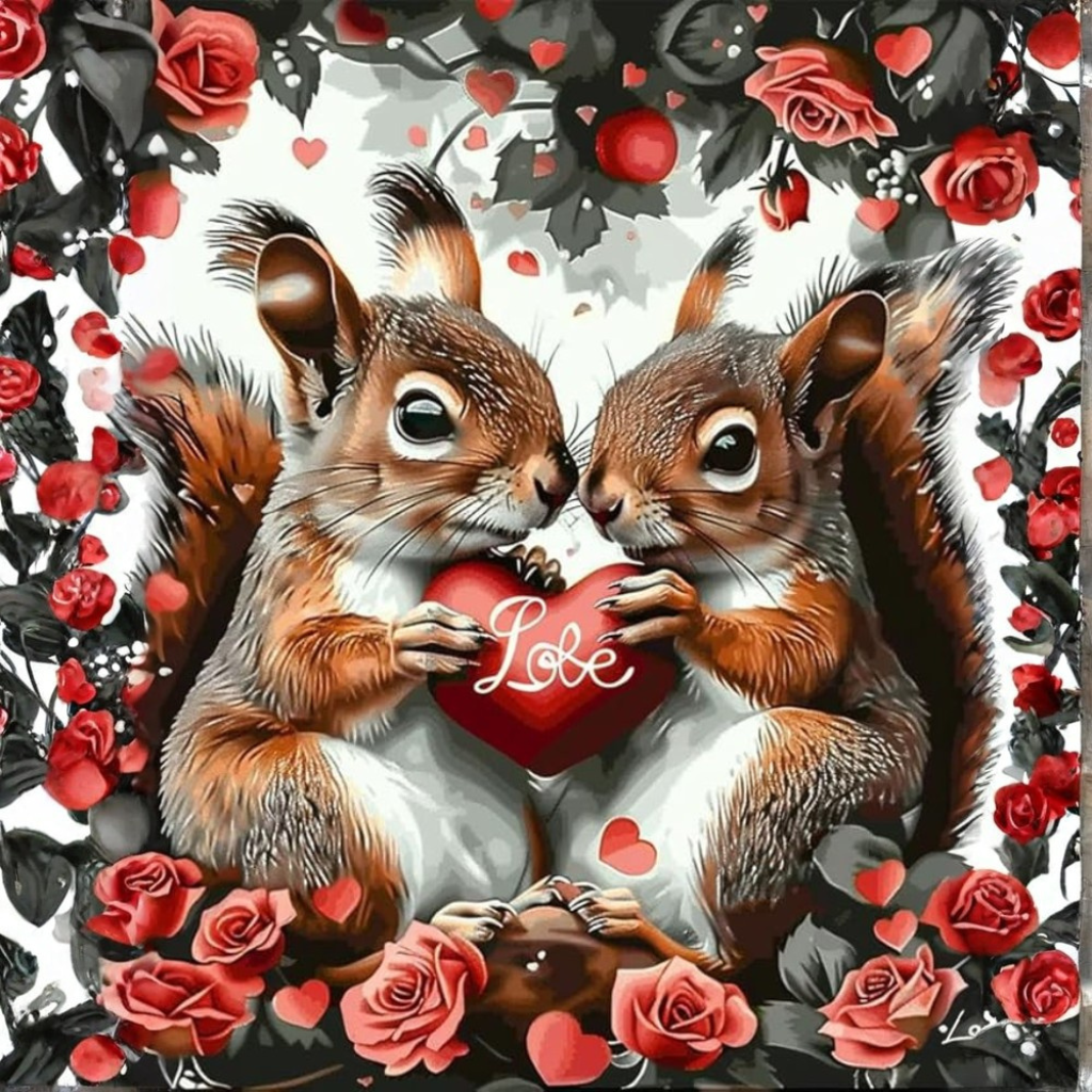 Valentines Day Paint By Numbers Kit For Adults Easy DIY Canvas Art