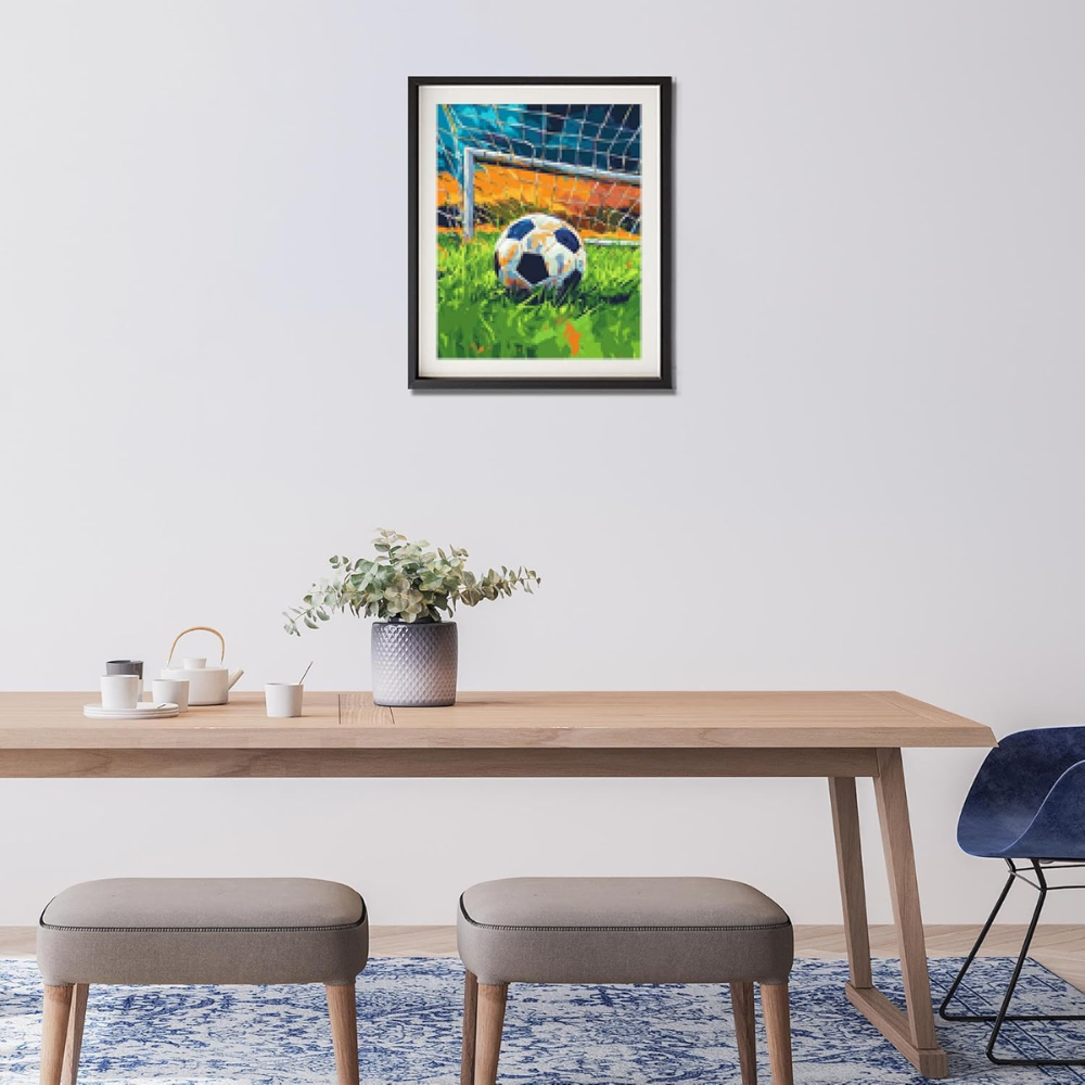 FIFA2026 Football Paint by Numbers Kit Soccer Ball Canvas Painting for Adults