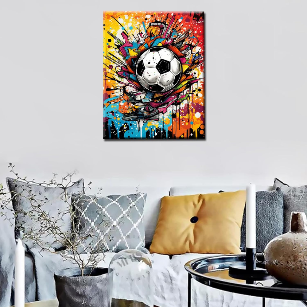 FIFA 2026 Sport Paint By Number Kit With Frame For Adults 