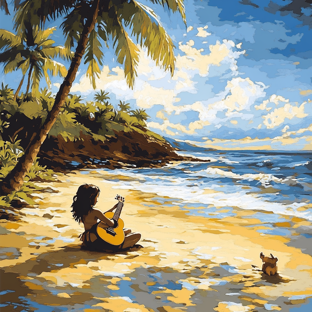 Lilo Hula Friendship paint by number