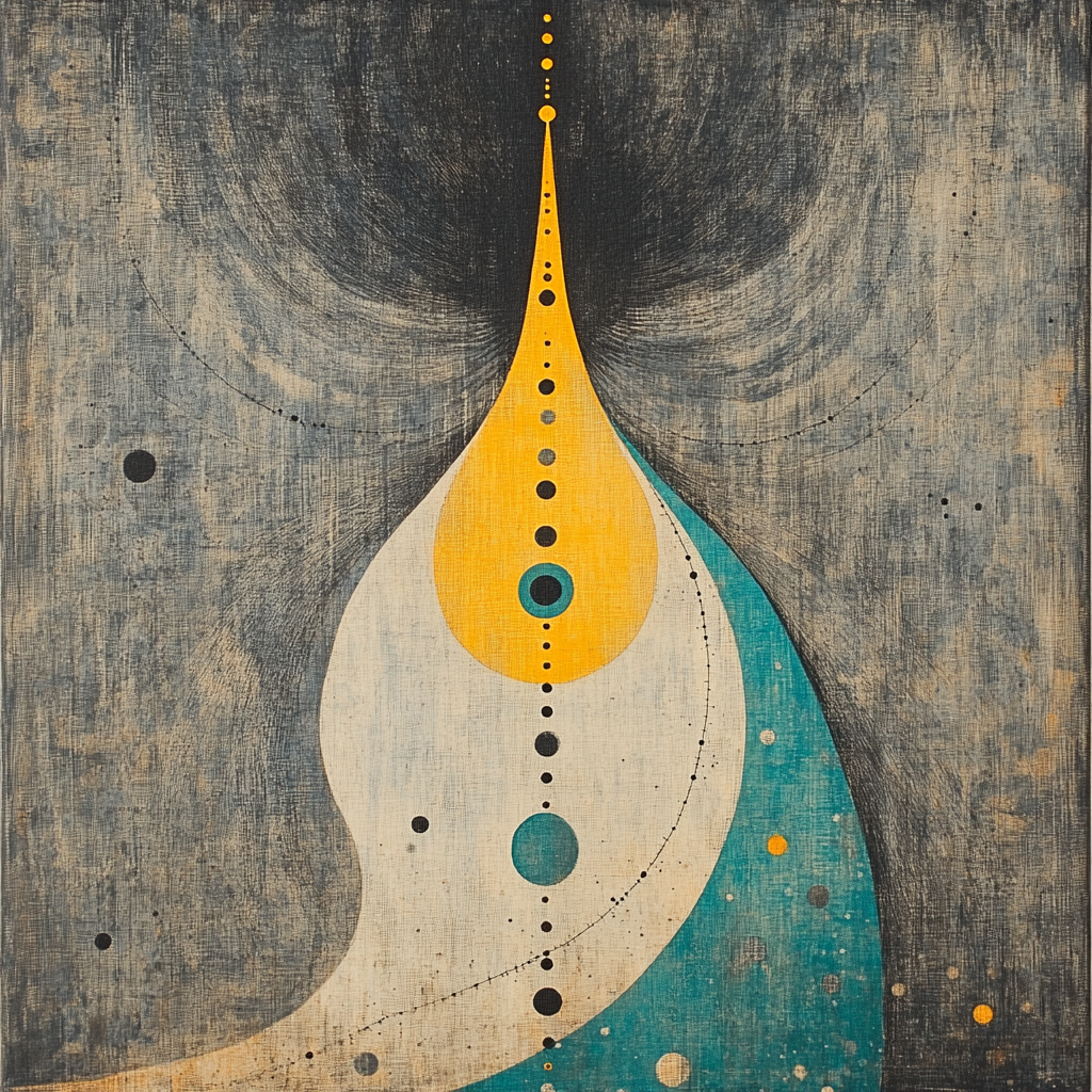 Joan Miró Inspired Silent Orbit DIY paint by numbers