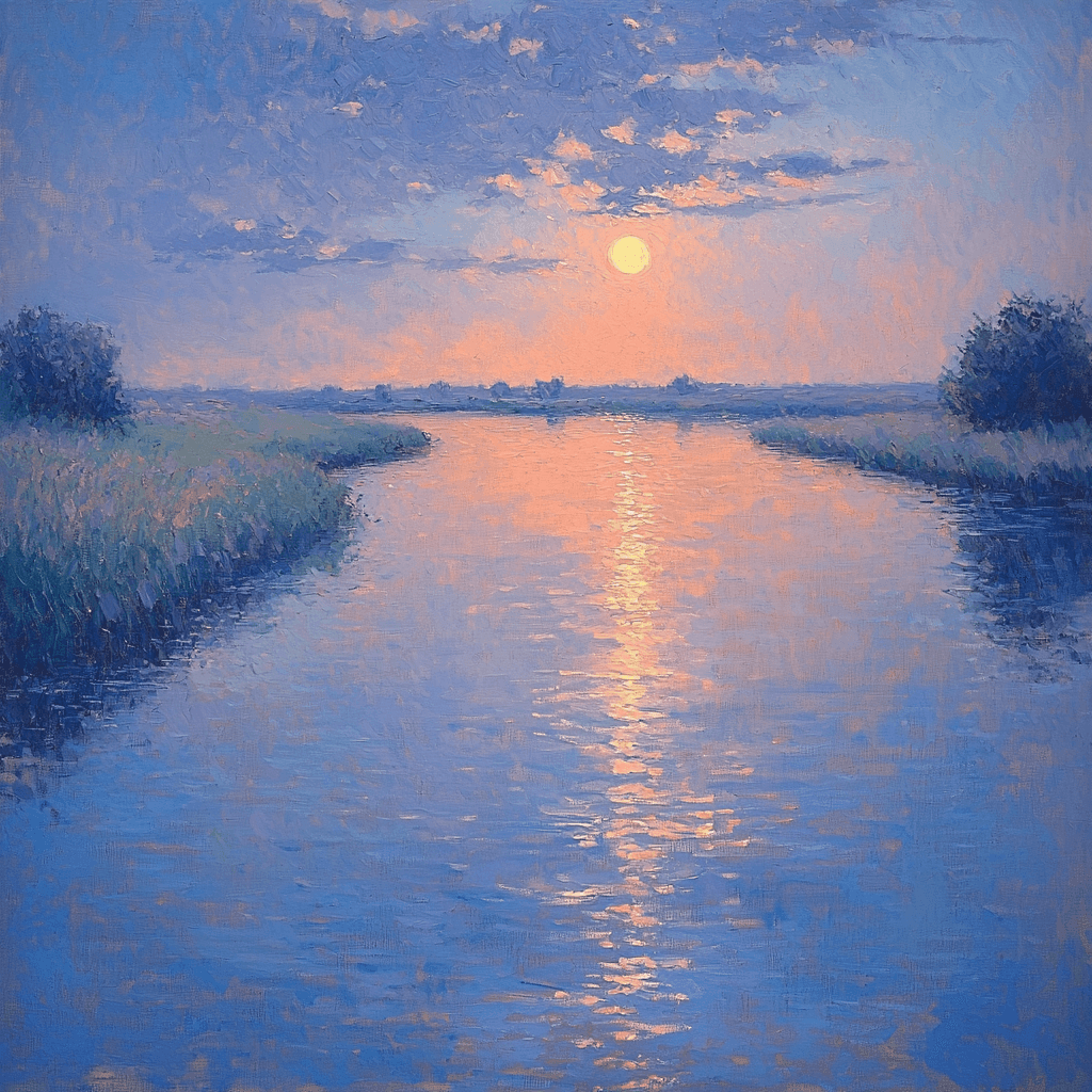 J.M.W. Turner Inspired Silent Nightfall Paint By Color