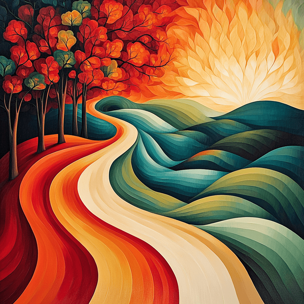 Frida Kahlo Inspired Emotional Landscape Of Transformation Painting Number Kit