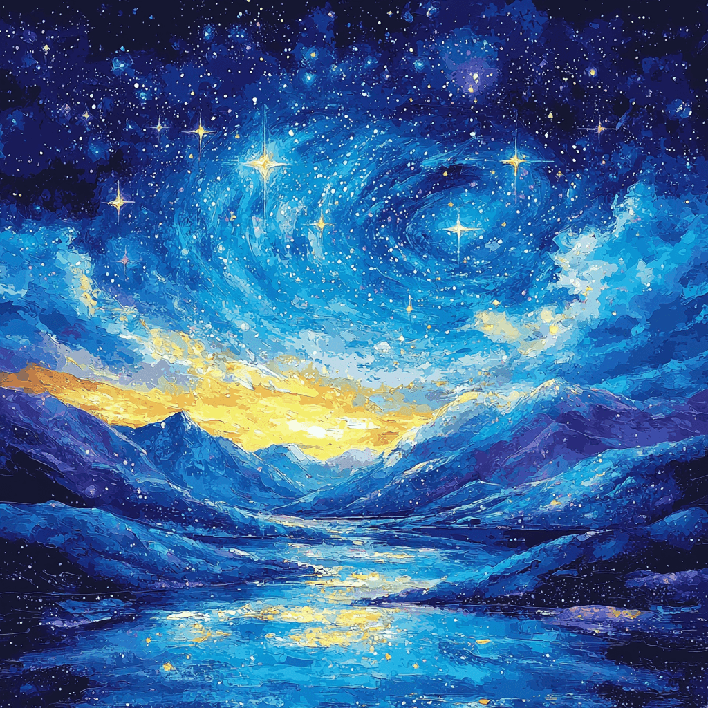 Van Gogh Inspired Celestial Map Of Dreams DIY Paint By Numbers