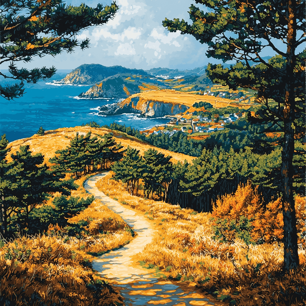 Jeju Olle Trail - Jeju Island Painting Number Kit