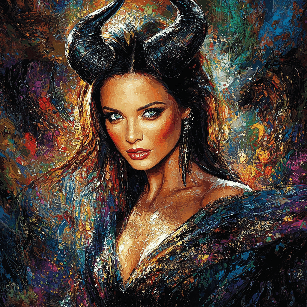 Angelina Jolie: The Resilient Heart Of Maleficent Numbered Painting Kits