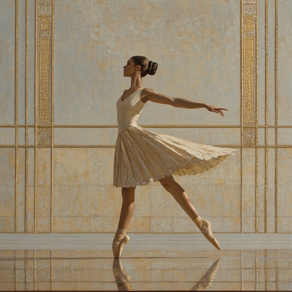 Ingres Inspired Poised Dancer Numbered painting kits
