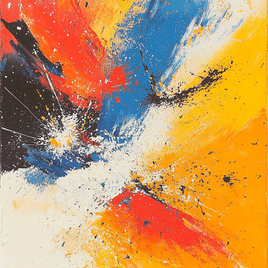 Jackson Pollock Inspired Pollock's Energy In Motion Numbered Painting Kits