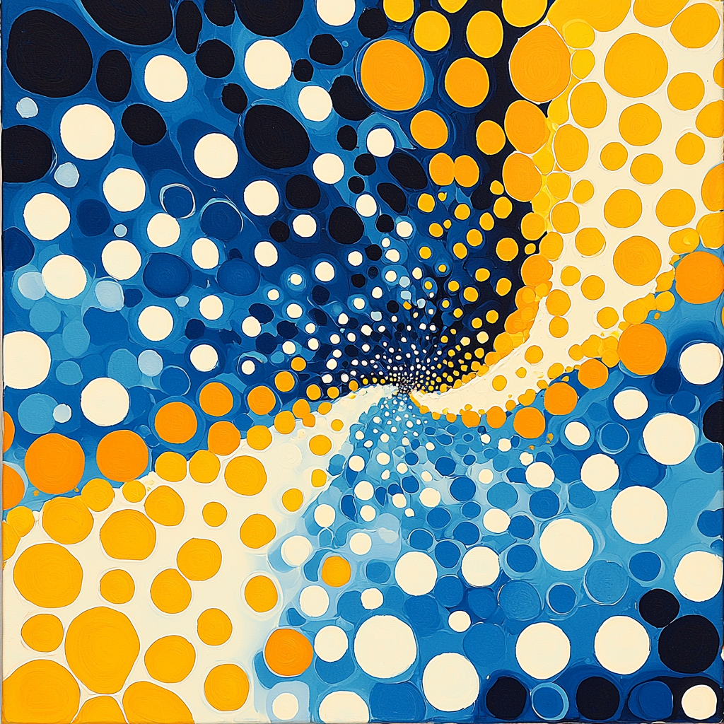 Yayoi Kusama Inspired Cosmic Reverberations Painting By Numbers Kit