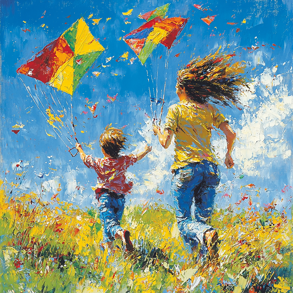 Together We Fly Painting Number Kit