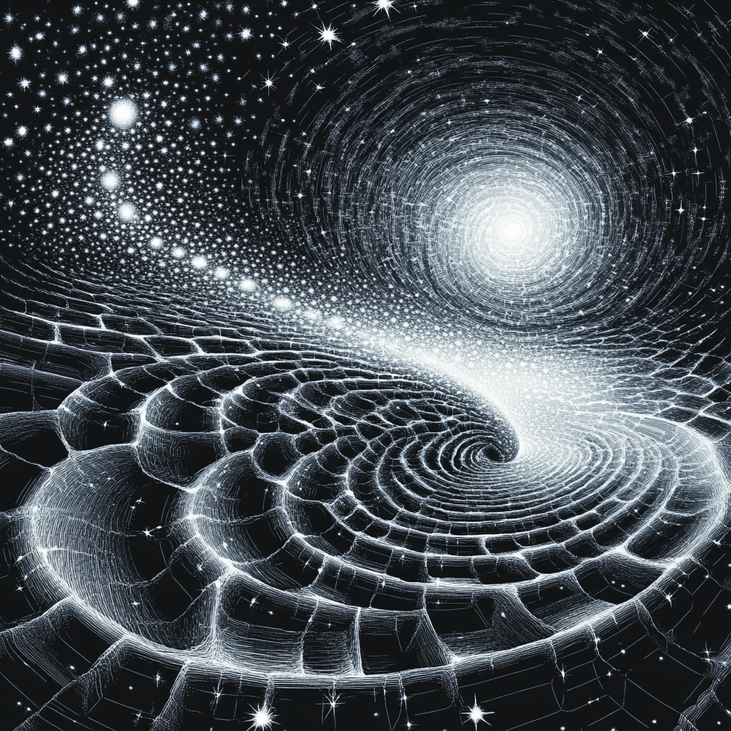 M.C. Escher Inspired Infinite Tessellation Cosmos Paint by numbers art