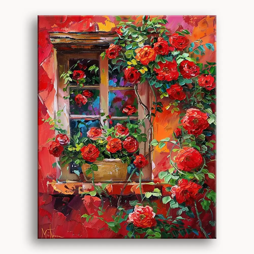 Happy Painting Exclusive DIY Paint by Number Kit Stress Relief Relaxation Toys Beginner Painting Kits Handicrafts with Lions Flowers & Birds Designs