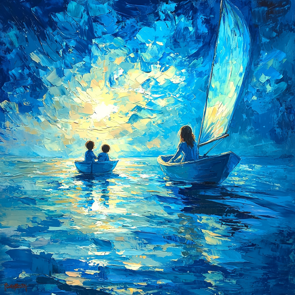 Sailing With Mother DIY Paint By Numbers