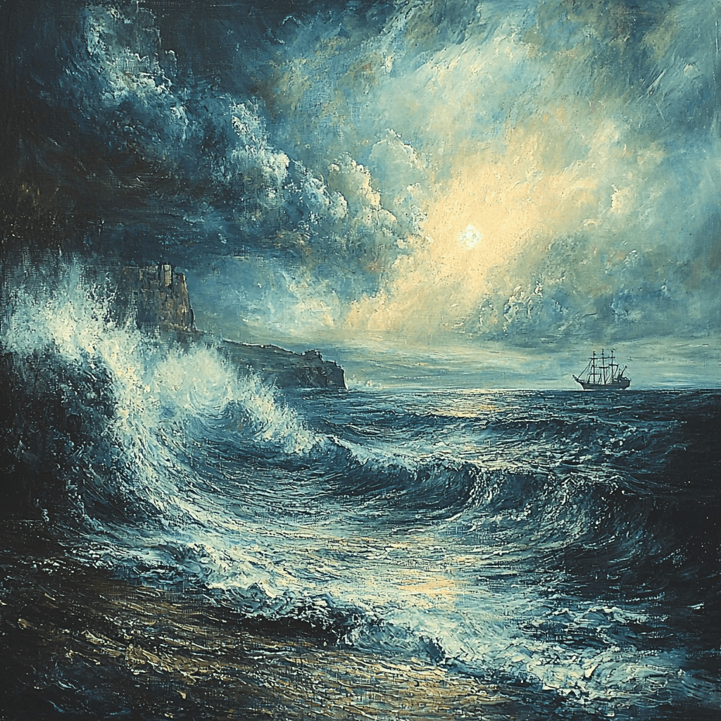 J.M.W. Turner Inspired Turner's Coastal Storm Paint By Numbers