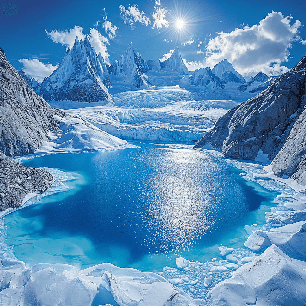 Patagonian Ice Fields - Patagonia Paint By Color