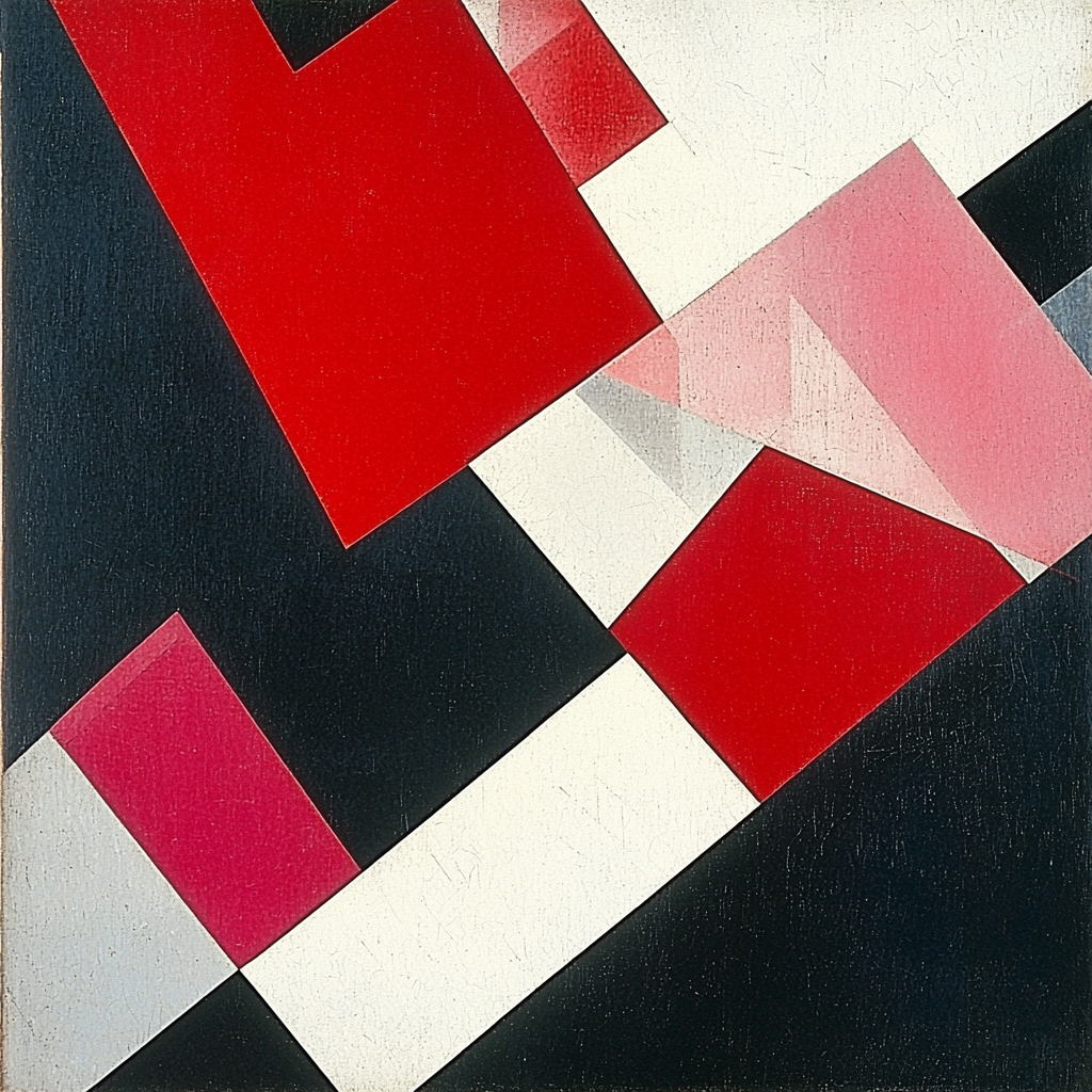 Kazimir Malevich Inspired Echoing Abstraction Paint By Numbers Kits