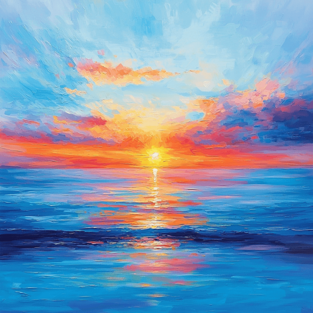 Claude Monet Inspired Impressionist Skies DIY Paint By Numbers